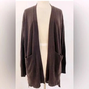 Skull Cashmere 360 Cashmere Long Cardigan Small Brown NWT